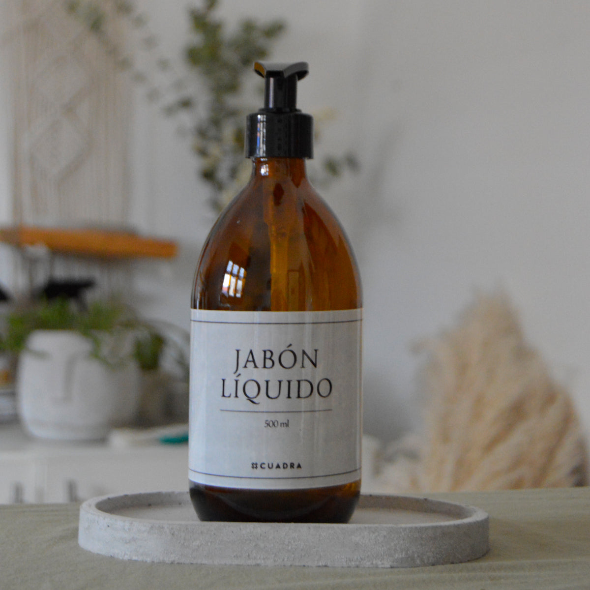 DISPENSADOR DE JABÓN LÍQUIDO ÁMBAR. SET 2 UND X 500ML