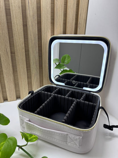 NECESER ORGANIZADOR CON ESPEJO Y LUZ LED TACTIL