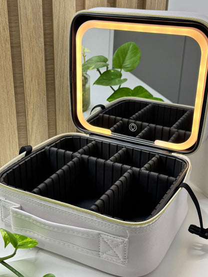 NECESER ORGANIZADOR CON ESPEJO Y LUZ LED TACTIL
